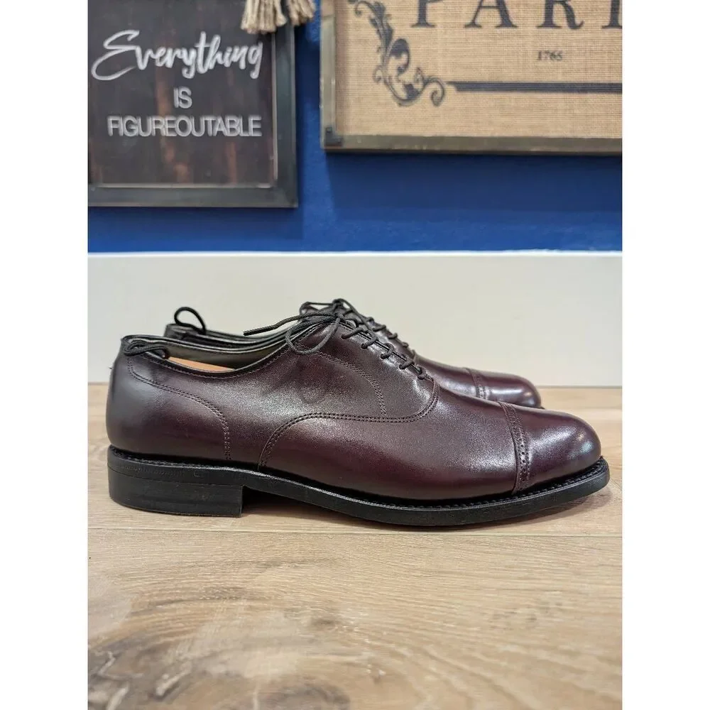 FootJoy Classics Cap Toe Oxford Dress Shoes Oxblood Leather 8.5D NWOB NOS USA